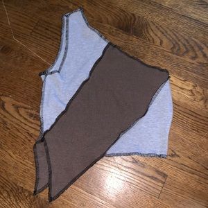 cute one shoulder crop tank